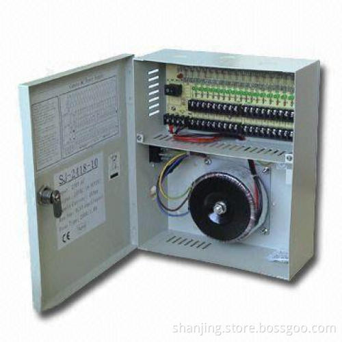AC/AC 24V/10A Power Supply for CCTV Cameras with Interchangable Fuses